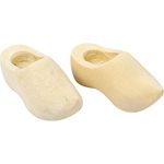 Creativ 100263 Dutch Wooden Clogs, L: 40 mm, 2 pairs