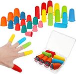 32 Pieces Rubber Finger Pads Tips S