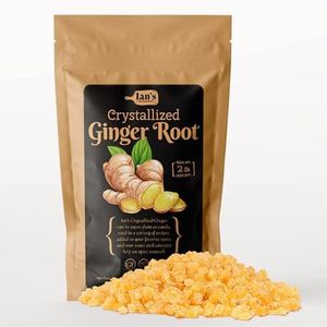 IAN's Crystalized Ginger (2lb) - Candied Ginger - Ginger Candy, Ginger Chews for Nausea Relief - Dried Ginger Root, Ginger Candy, Candied Ginger Bits