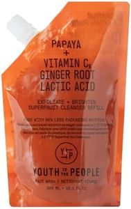 Youth To The People Superfruit Facial Cleanser Refill - Papaya + Vitamin C Exfoliating Face Wash, Cellular Skin Renewal with AHA + BHA , Evens Skin Tone & Texture for Soft + Radiant Skin - 10.1 fl oz