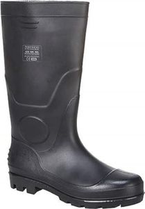 Portwest FW90 PVC Waterproof Mens Wellington Work Boots Black, 45