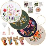 4 Pack Embroidery kit for Beginners