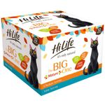 HiLife it's only natural The Big Mature One Complete Wet Cat Food for Senior Cats, Chicken Terrine/Tuna Terrine, Grain Free & Made With 100% Natural Ingredients (32 Pouches x 70g)