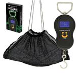 DIGITAL FISHING SCALES ANGLING PERSUITS 40KG + NGT BLACK WEIGHING SLING COMBO