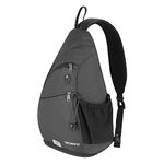 WATERFLY Sling Bag Sling Backpack Crossbody Shoulder Bag for Men Women Traveling Cycling Hiking Daypack (Large)