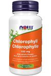 NOW Supplements Chlorophyll 100mg with Alfalfa Capsules, 90 Count