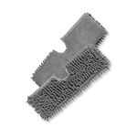 CLEANmaxx Replacement Microfibre Mop for Spray Mop with Reversible Function Ideal for Laminate, Parquet, Tiles - Even for Sensitive Surfaces Washable at 40°C Set of 2 [Grey]