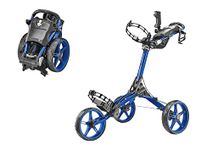 Caddytek CaddyLite Compact Semi-Auto Folding and Unfolding Golf Push Cart, Blue, One Size