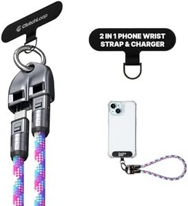 ClutchLoop Cell Phone Lanyard and USB C to USB C Charger for iPhone: Wrist Strap Most iPhone and Android Smartphones