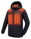 Venustas Unisex Heated Jacket with Battery, Heated Coat for Women and Men with Detachable Hood
