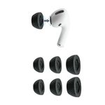 Comply Foam Apple AirPods Pro Earbud Tips. Comfortable. Clicks On. Stays Put. Noise Canceling. Fits in Charging Case (Assorted Sizes S/M/L, 3 Pairs)