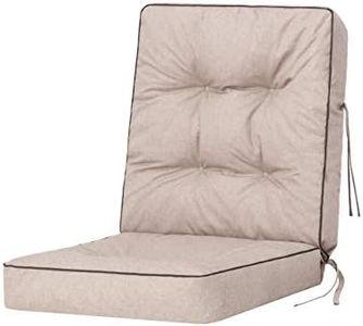 Cuscino per Panchina - Cuscini Morbidi per Seduta e Schienale, Cuscino per panche da giardino a dondolo, Cuscino per panca altalena Hollywood - Cuscini Impermeabili con Cinghie di Fissaggio - 50 cm