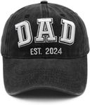 Dad EST 2024 Hat Dad to Be Hat Fathers Day Dad Gifts Baseball Cap Birthday Gifts for New Dad Husband Papa