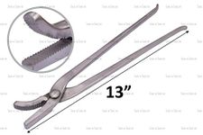 13" Farrier Hoof Clincher Alligator Clinching Tongs Curved Jaws Horse Shoe Tool