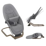 Maxi-Cosi Dove, Baby Bouncer, 0-3 Years, 0-15 kg, Lightweight Baby Bouncer, Foldable, Portable, Natural Bouncing, 3 Recline Positions, Eco Care 100% Recycled Fabrics, Elegance Graphite