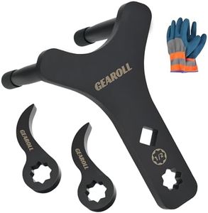 GEAROLL Lower Control Arm Prying Tool with Two Pry Bar Wrench Adaptor Head, Suspension Specialty Arm Lever Bushing Tool, Ratchet Pry Bar Attachment, Compatible with 1/2" Drive Extension Breaker Bar