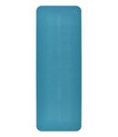 Manduka Begin Yoga Mat – Premium 5mm Thick Yoga Mat with Alignment Stripe, Beginner Fitness Exercise Mat, Suitable for Yoga and Pilates, Support and Stability | Reversible, 68 Inches, Bondi Blue Color