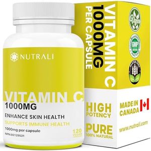 Extra Strength Immune Support - Vitamin C Helps Reduce Cold Symptoms, Wound Healing, Promotes Healthy Body, Strong Bones & Teeth - 120 Vegan Capsules