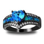 Black Engagement Ring for Women by 