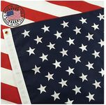 American Flag 3x5 Waterproof Outdoor by Grace Alley, Heavy Duty Fade Resistant Bright Color - Long Lasting Polyester Cotton Blend with Brass Grommets, 100% Made in USA