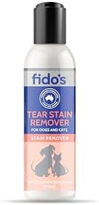 Fido’s Tear Stain Remover 125ml, Gentle Solution for Removing Tear Stains from Dogs and Small Pets, Promotes Clear, Bright Eyes and Healthy Skin