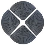 Green Bay 4 Pack Banana Parasol Base Cement Concrete Parasol Umbrella Stand Weights Garden Outdoor Accessories
