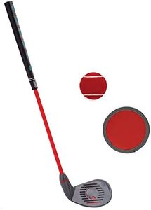 PGA TOUR Tee-Up 3-Piece Set, Small, Red, Left Handed, Use for Indoor and Outdoor Practice, Junior Golf Training Set, Training Clubs