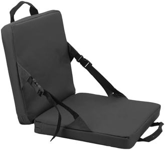 Stadium Folding Chair Compact Storage Outdoor Folding Chair for Basketball Field and 600d Oxford Epe Sponge (Black)