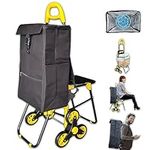VOUNOT Foldable Shopping Trolley wi