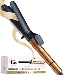 ELLA BELLA® Curling Iron 1.5" • Professional Hair Curler • 1.5 inch Curling Iron • Ceramic Curling Irons • Transform Your Look in Seconds • Suitable for All Hair Types • Say Goodbye to Heat Damage