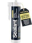 Crystal Clear Kitchen & Bathroom Sealant & Adhesive Hybrid Polymer | Superior to Bathroom Silicone Sealant | Waterproof, Odourless, Anti-Mould | Ideal For Kitchen & Around Bath & Shower - 300ml 1 Pack