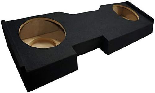 American Sound Connection ASC GM2X12-CREW14UP Compatible with Chevy Silverado Crew Cab Truck 2014 - UP Dual 12" Sub Box Subwoofer Enclosure
