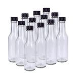 5oz Woozy Bottle with Black Fine Rib Cap and Orifice Reducer, Pack of 12