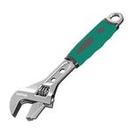 Adjustable Wrench - Mzylan 8 Inch Wrenches,Multi-Function Tool, Crescent Wrench，3-in-1 Steel Spanner Wrench with Rubber Grip