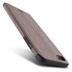 BELK iPhone 7 4.7" Case Non Slip Soft Wood Slim Bumper TPU Back Cover with Rubber Corner - walnut