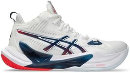 ASICS Men's METARISE 2 Volleyball Shoes, 12, White/MAKO Blue