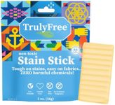 Truly Free Natural Stain Stick - Laundry Spot Remover for Clothes - Stain Remover for Food, Blood, Pet, Grass and More - Travel Size Stain Stick - Made With Saponified Coconut and Olive Oils (56g)