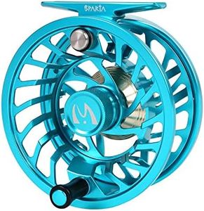 Maxcatch Sparta Fly Reel Fully Sealed Lightweight Expert Fly Fishing Reel(3/5wt, 5/7wt, 7/9wt, 8/10wt) (Ice Blue, 8/10wt)