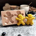 Wooden Cookie Molds Christmas Carved Wooden Cookie Biscuit Mold Baking Cookie Mold Wooden Mold Cookie Cutter Embossing Mold Gingerbread Mold DIY Baking Tools (Gingerbread Man)