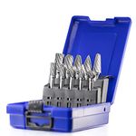 10pcs Carbide Burrs Set with 1/4'' Shank Double Cut Solid Power Tools Tungsten Carbide Rotary Files Bits for Die Grinder Metal Wood Carving Engraving Polishing Drilling Grinding Milling Cutting