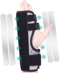 ENLUNTRA Trigger Finger Splint,Hand Brace with Finger Support,Right or Left Adjustable Hand Brace - Straightening for Trigger Finger, Injury, Fracture(BLACK)