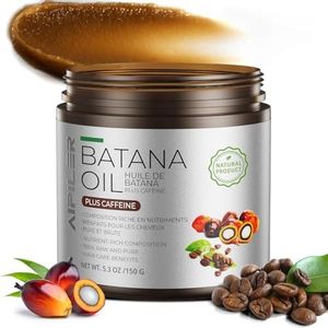 AIPILER Batana Oil with Caffeine for Men: Boost Hair Growth Support Healthy Scalp Roots and Follicles – Target DHT Seborrheic and Stress Hair Loss 5.3oz