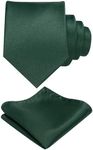 RBOCOTT Dark Green Tie and Pocket S