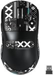 Attack Shark X3MAX 49g Wireless Supelight Mouse, BT/2.4G Wireless/Wired Gaming Mouse, PAW3950 42K DPI Optical Sensor, 200h Battery, Griptape, Programmable Mouse for PC/Mac (Black)