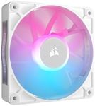 CORSAIR iCUE Link RX120 RGB 120mm PWM Fan - Magnetic Dome Bearing - Single Fan - White