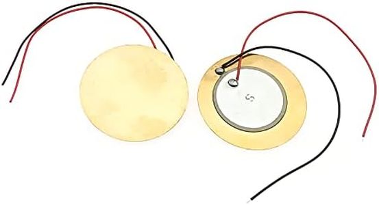FDXGYH 20 Pcs 35mm Piezo Pickup Transducer Contact Microphone Trigger Sound Sensor Piezo Amplifiers Discs with 4 Lead for Acoustic Guitar Drum Acoustic Instrument []