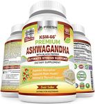 FRESH HEALTHCARE Ashwagandha Capsules KSM 66-1200mg Pure and Potent Root Extract with Black Pepper for High Absorption - KSM-66 Ashwagandha Supplement - 60 Vegan Capsules