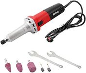 Straight Die Grinder - 750W Electric Straight Grinder Multifunctional Die Grinder Machine for Grinding Polishing Cutting with a 6mm Chuck and 3pcs Grinding Bits, 6 Adjustable Speeds