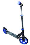 muuwmi Aluminium Scooter - Kickscooter, 200 mm Wheel Size, ABEC 5 ball bearings, height adjustable, black-blue, for children and adults (Black - Blue)