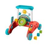 Fisher-Price 2-Sided Steady Speed Baby Walker Push Along | First Steps Baby Walk Along Toys with Lights and Songs | Car-Themed Baby Push Along Walker | Walkers for Babies, (UK English Version) HJP47